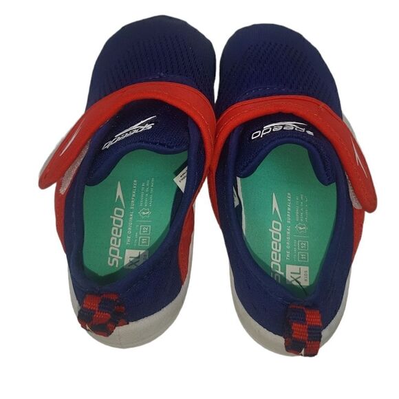 Speedo NWT Boy's XL (11-12) Blue Mesh Shore Explore Rubber Sole Water Shoes - Picture 4 of 4